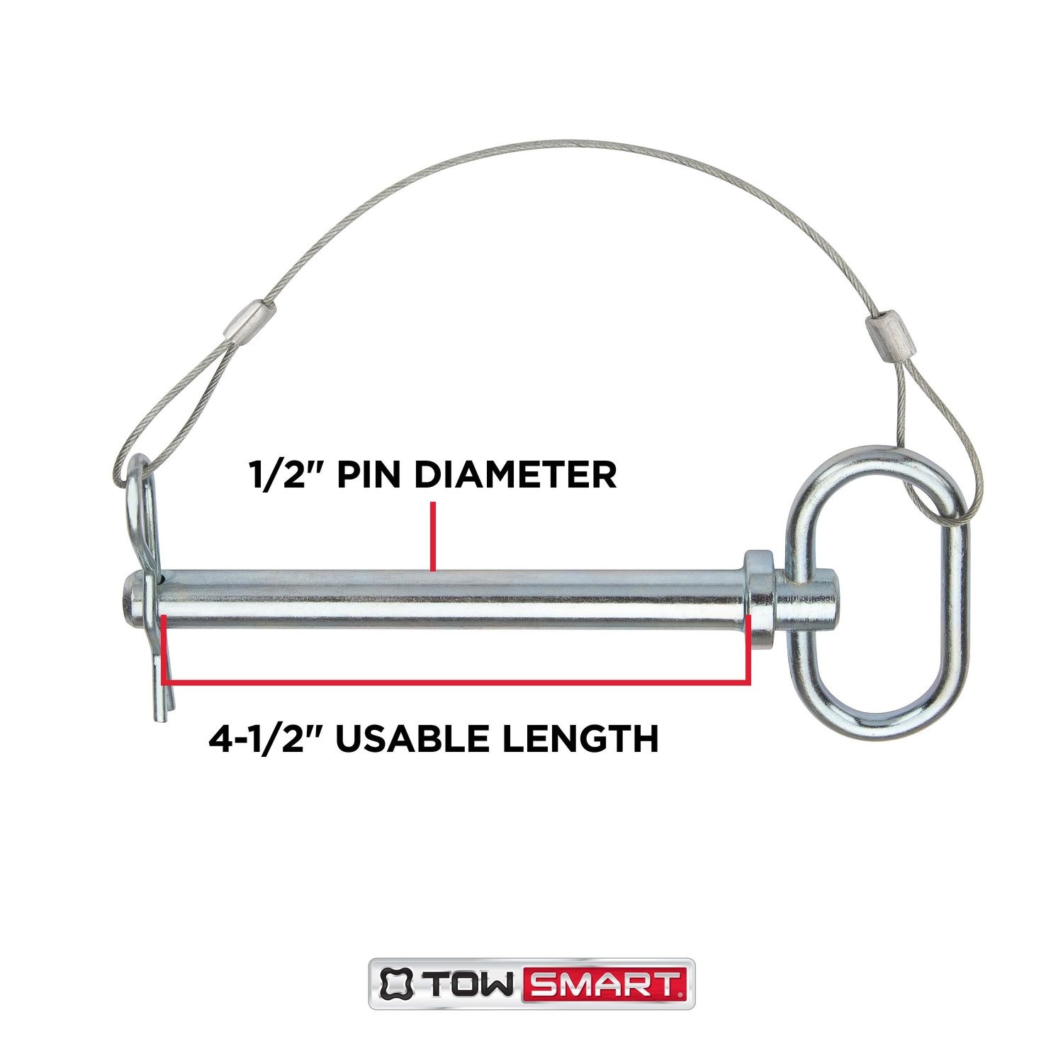 TowSmart 1/2in x 4 3/4in Clevis Pin