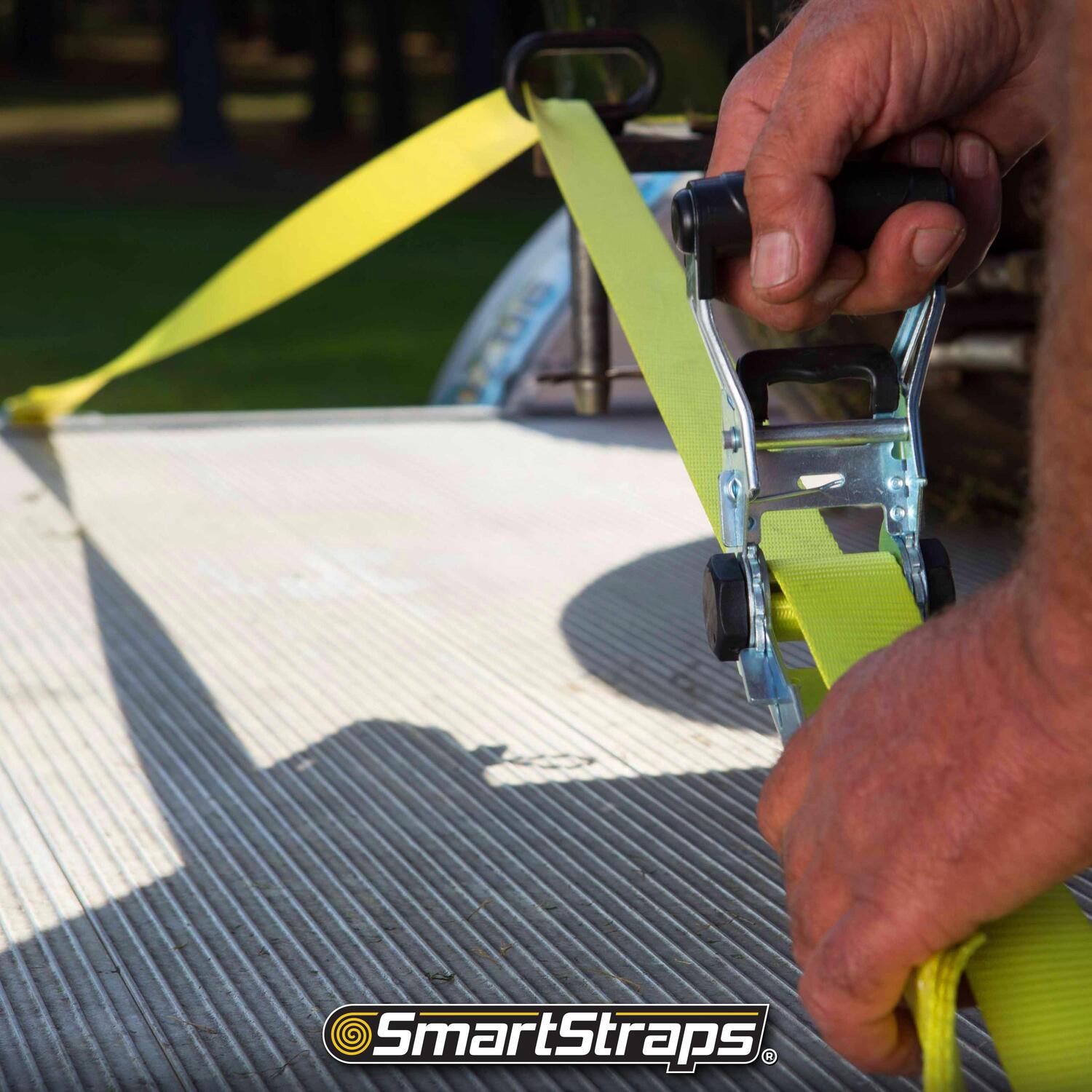 Ratchet Tie Down Strap - 3 Meter With Steel Hooks, 640kg Capacity, Blue