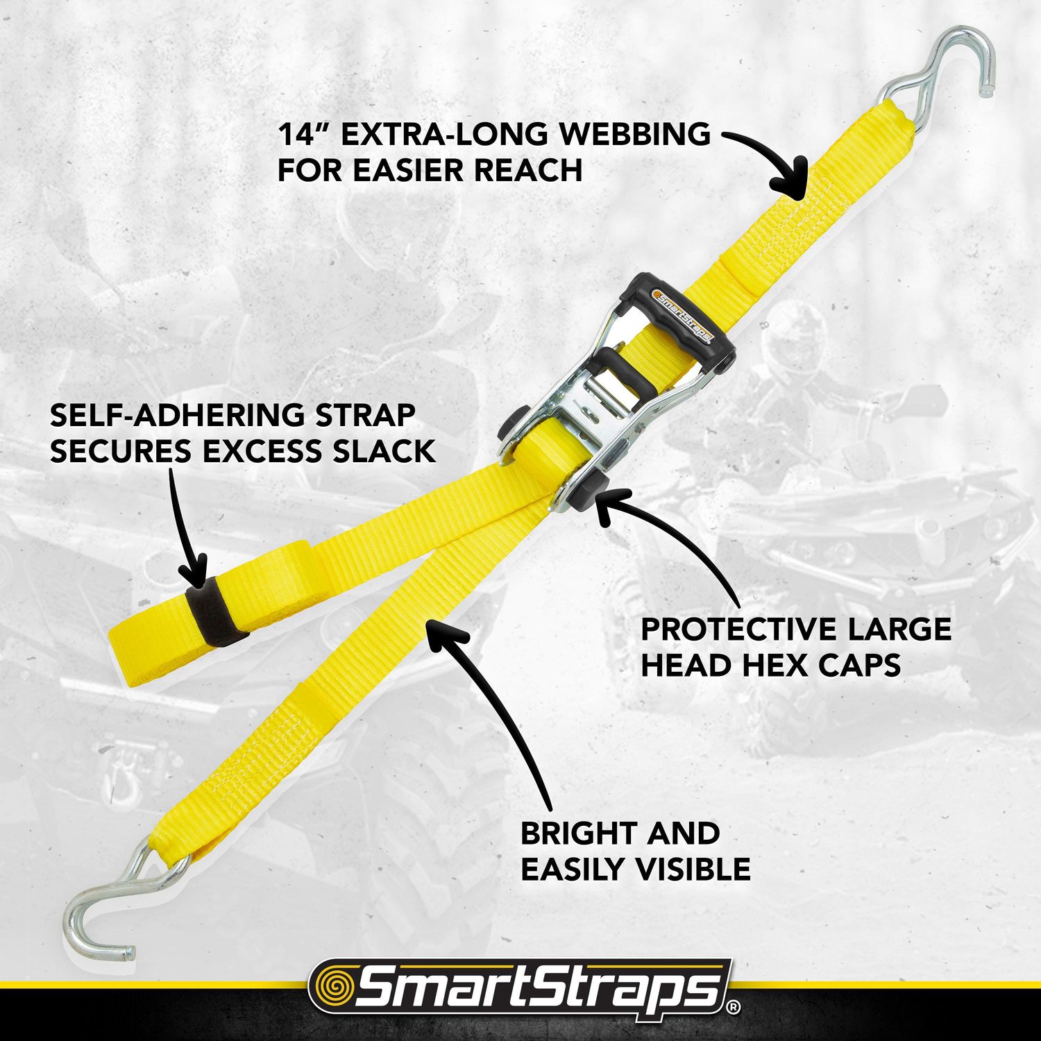 SmartStraps 14ft 5,000lbs Ratchet 2 Pack