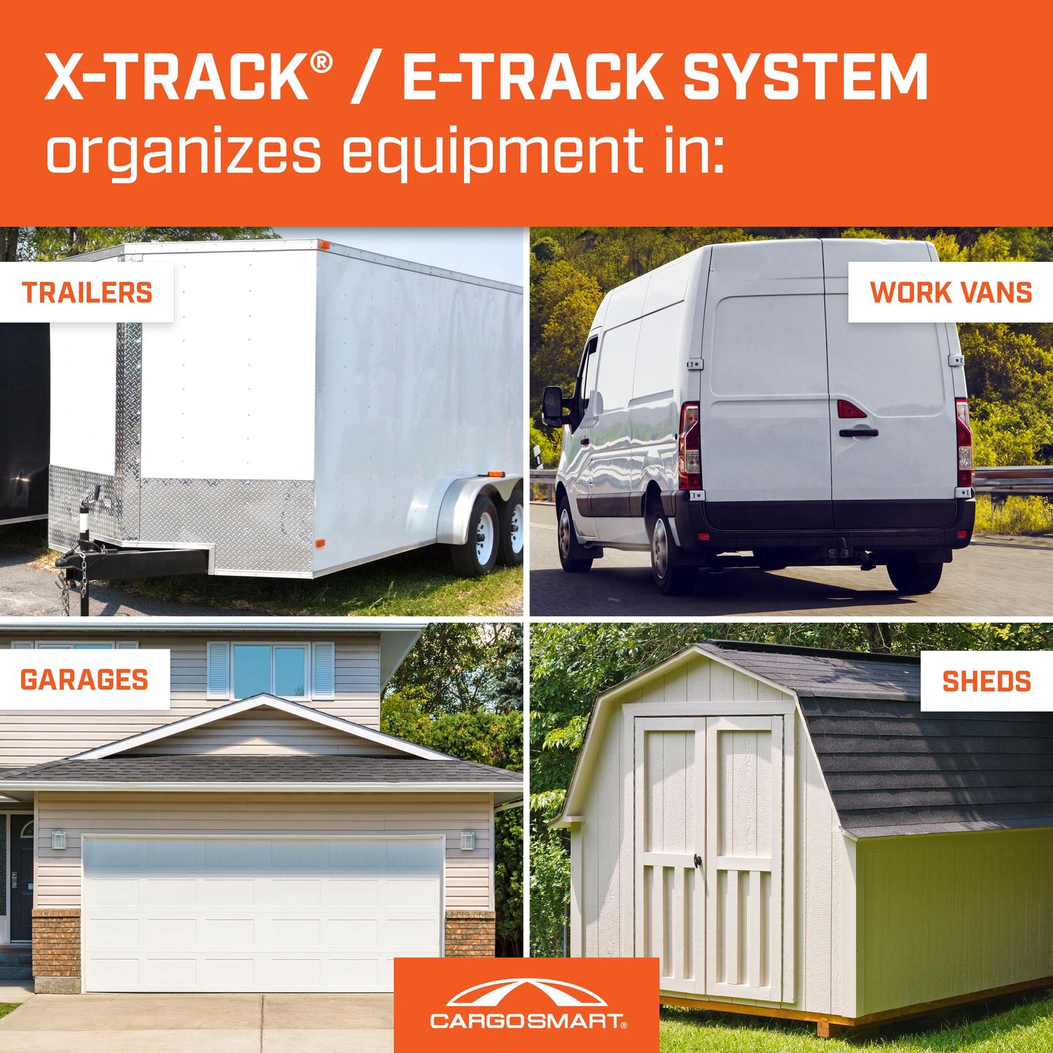 CargoSmart 60in E Track Vertical