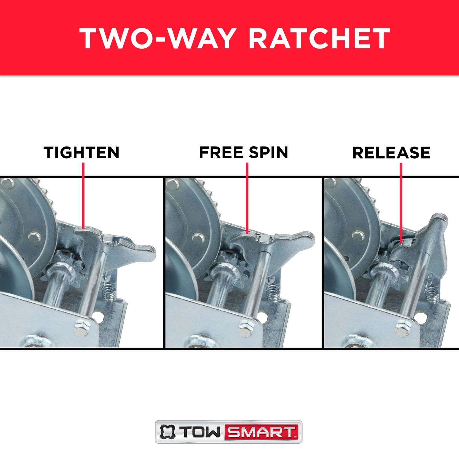 TowSmart 1,500lbs Trailer Winch