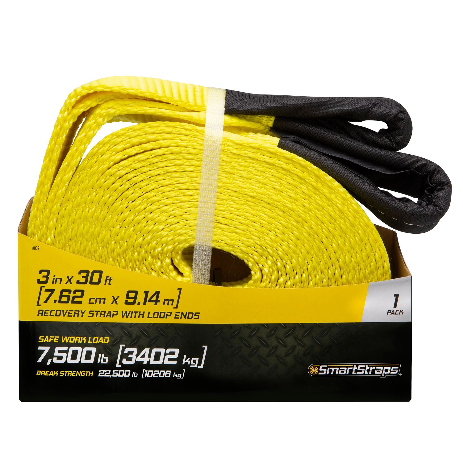 SmartStraps 30Ft 22,500Lb Recovery Strap
