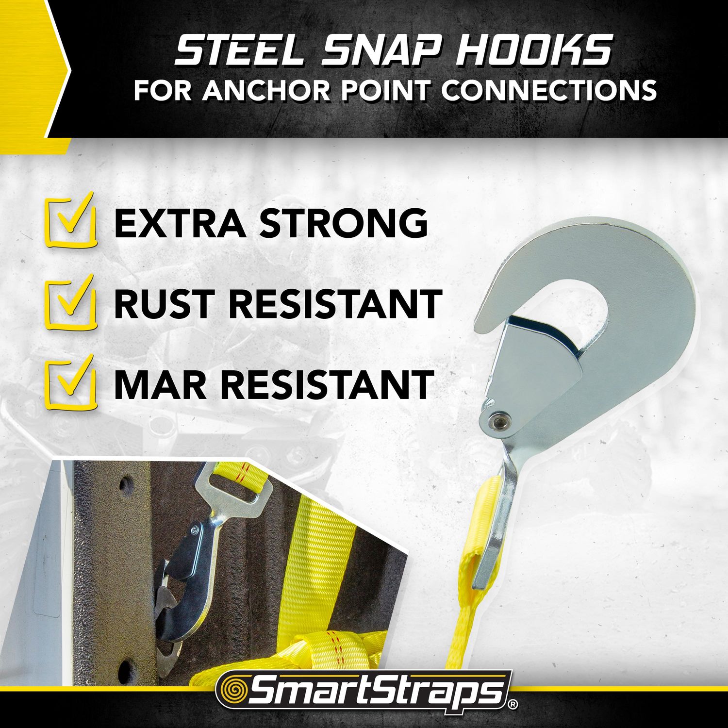 SmartStraps RatchetX 8ft 10,000 Ratchet with Tie Down Straps