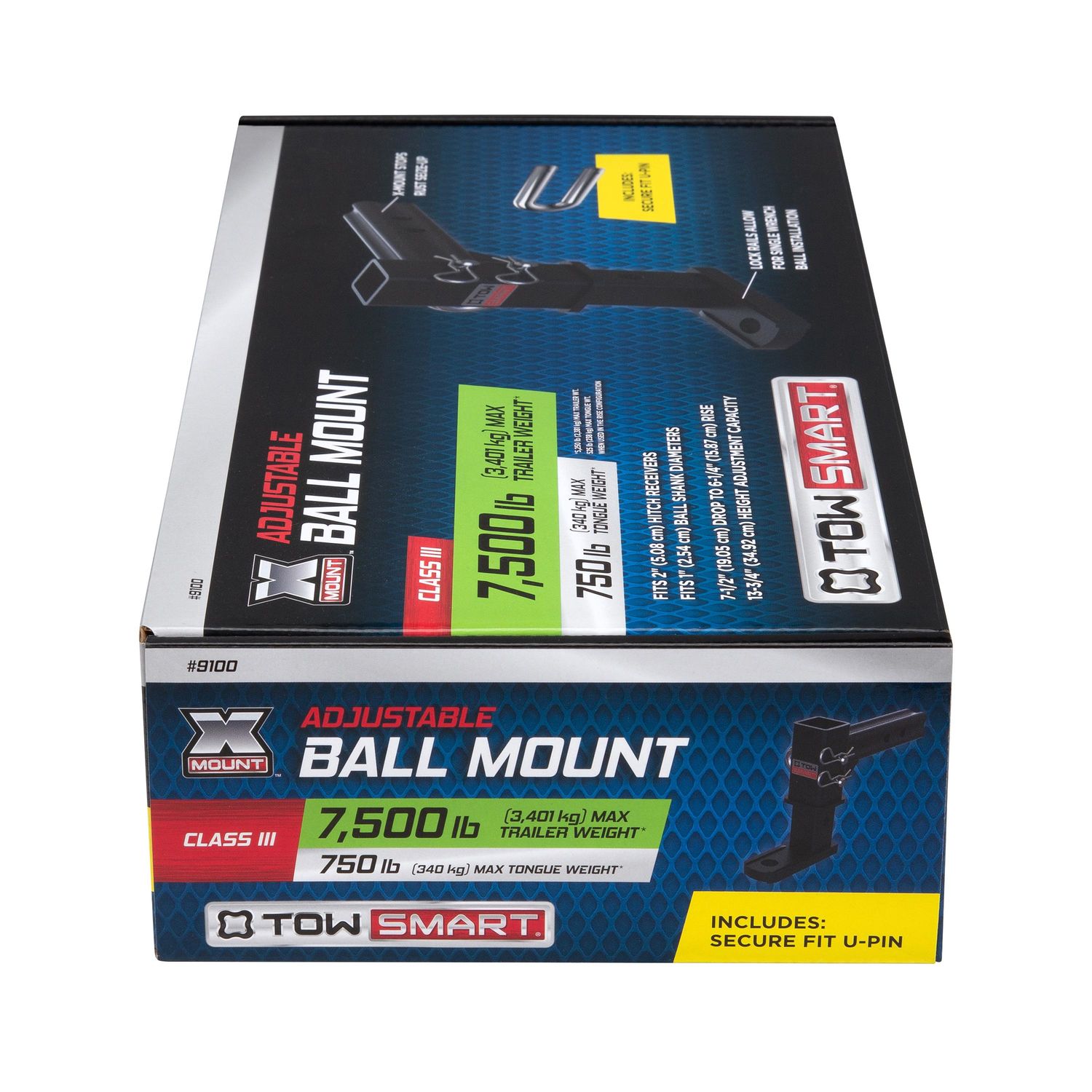 TowSmart 7,500lbs x Mount Adjustable Ball Mount