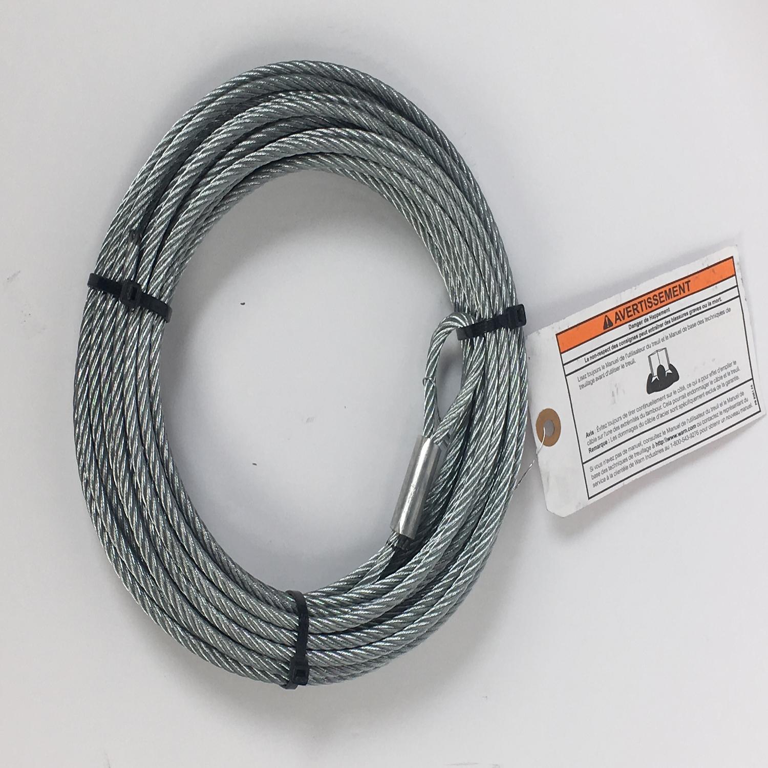 Warn 7/32in Diameter x 50ft Length Wire Rope for VRX 3500 and AXON 3500