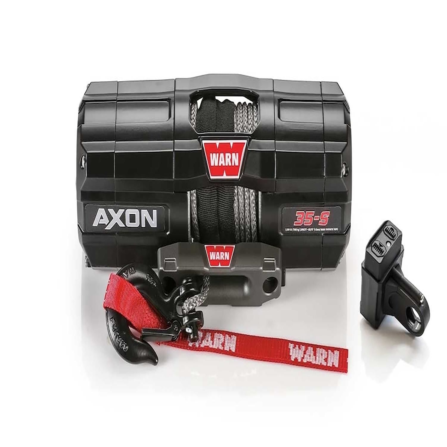 Warn 3,500lbs 50ft x 3/16ft Rope 12 Volt Vehicle Mount Line Pull Large ...
