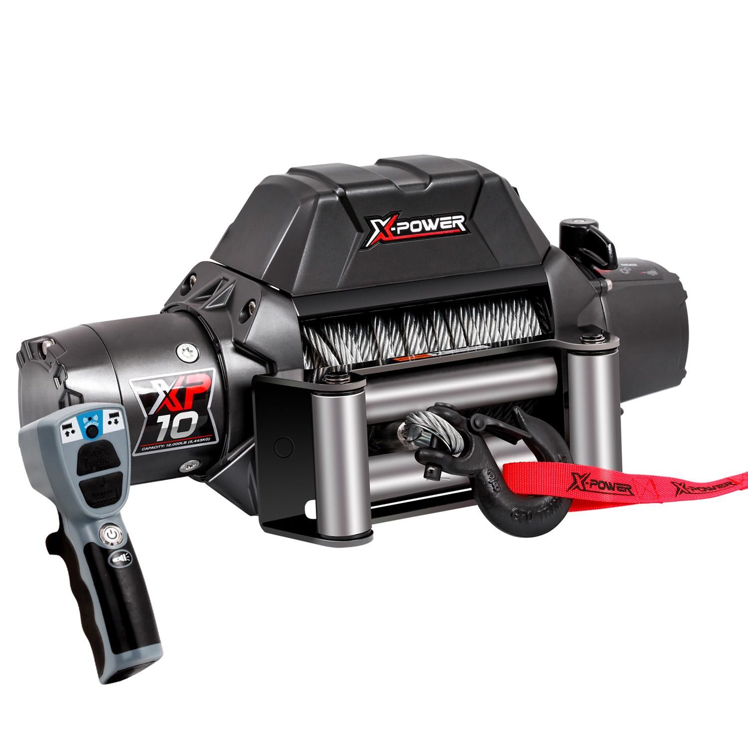 芸能人愛用 X-Power 12 Electric Truck/SUV/Jeep Rope Steel 10,000lbs Volt スキー