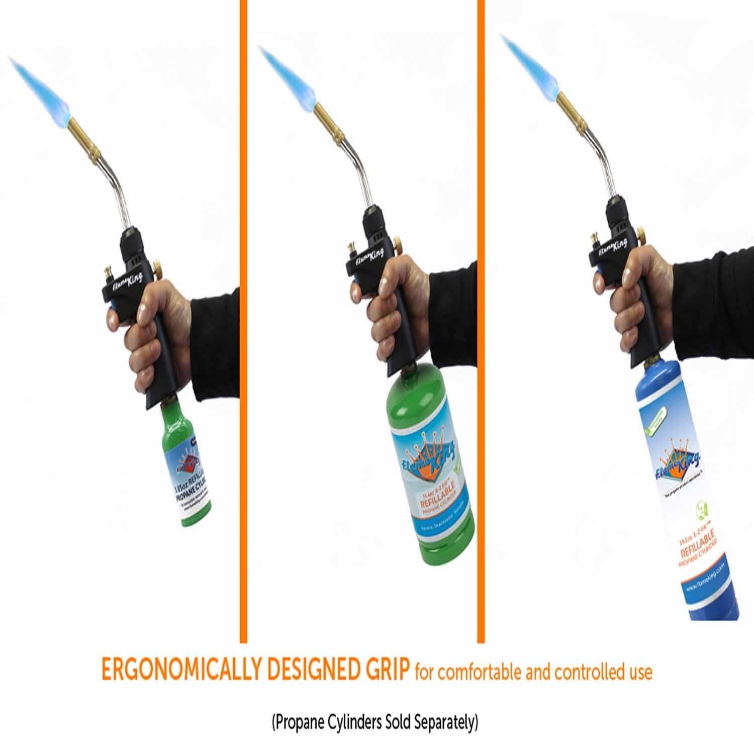 FLAME KING Propane Blow Torch for Webbed Flame Soldering