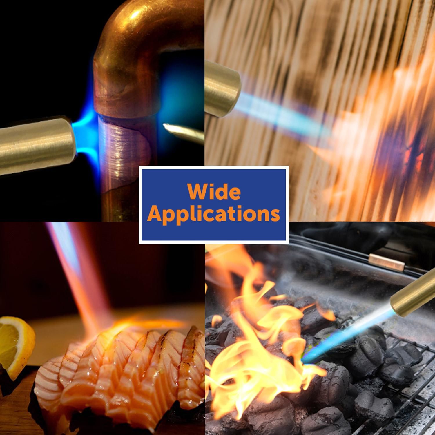 FLAME KING Propane Blow Torch for Webbed Flame Soldering