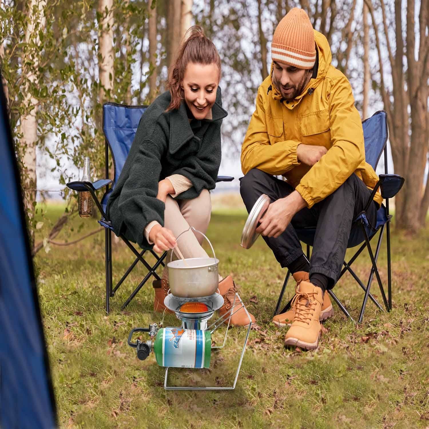 FLAME KING Multi Use Portable Cooker and Heater, Propane Cylinder not Included