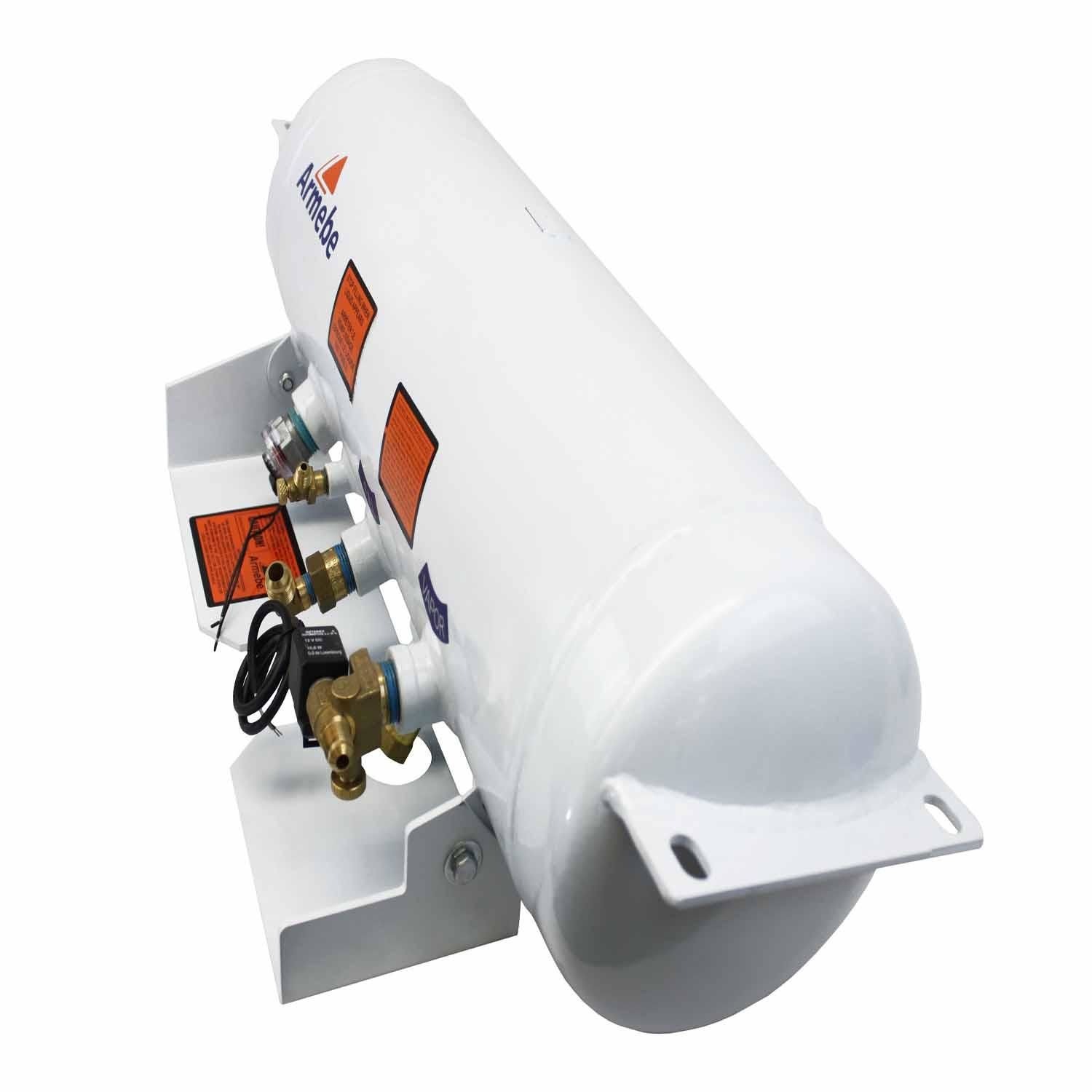 FLAME KING 5.9 Gallon ASME RV Trailer Propane Tank with Remote Valve ...