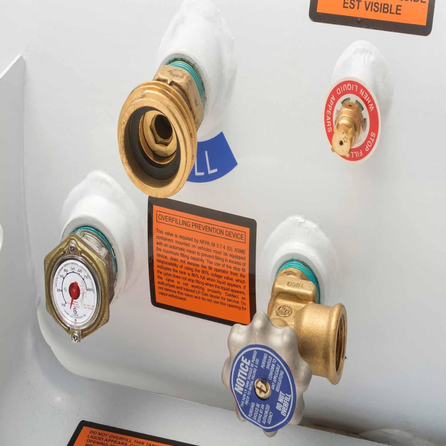 FLAME KING 20.3 Gallon ASME RV Trailer Propane Cylinder Tank with Mount ...