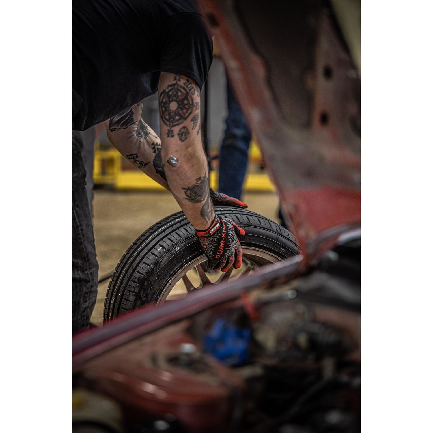 Grease Monkey Guantes de Trabajo, Medianos, DuraKnit