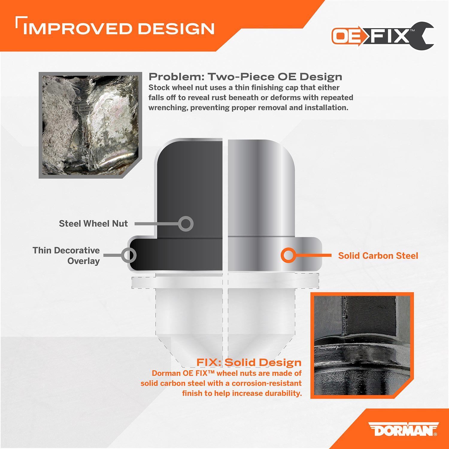 Tuerca De Rueda Dorman - Autograde 611-263.1