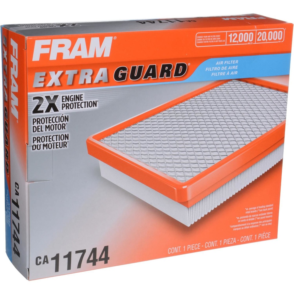 FRAM Filtro Aria Extra Guard CA10094 - Protezione Motore 2x, Per Ford, Mazda E Mercury Selezionati, Intervallo 12.000 Miglia