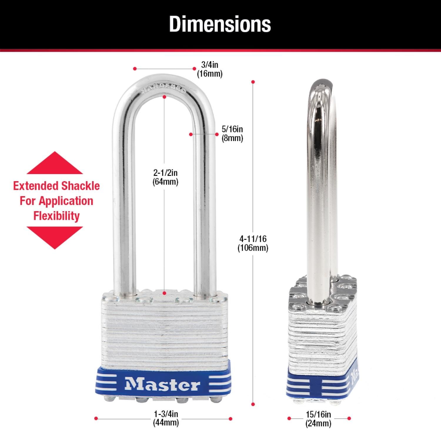 Master Lock Candado de 1 3/4 pulgadas