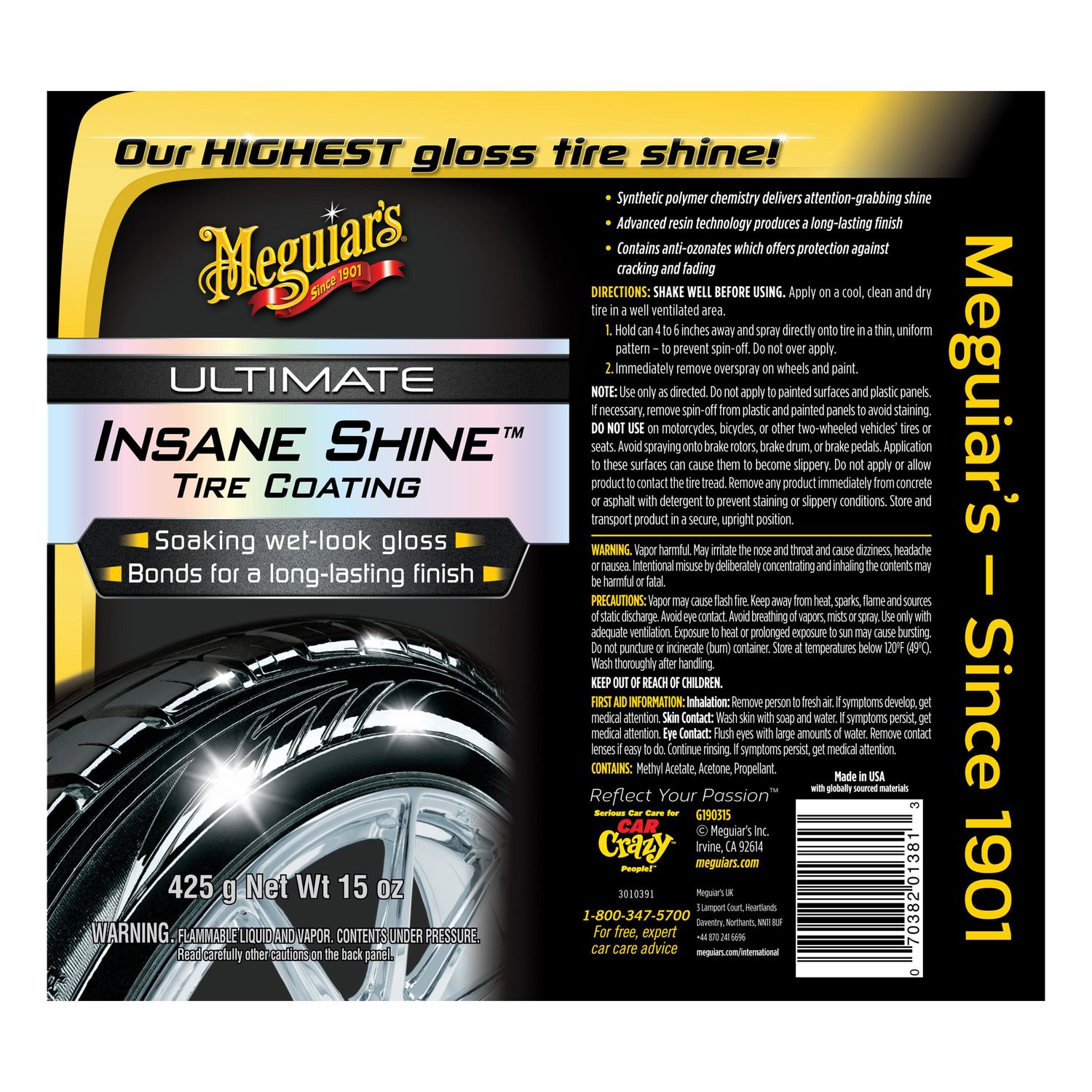 ABRILLANTADOR DE NEUMÁTICOS / ULTIMATE TIRE SHINE COATING – Marvic  Industries