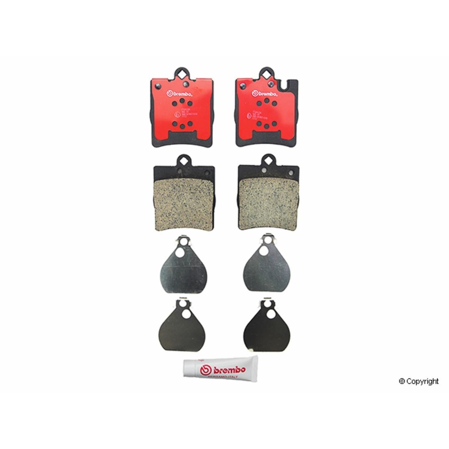 Amazon Com Brembo P37017n Ceramic Brake Pads Automotive