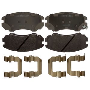 ACDelco Silver 14D924CHF1 Ceramic Front Disc Brake Pad Set - Quiet, Low Dust, Ready To Install