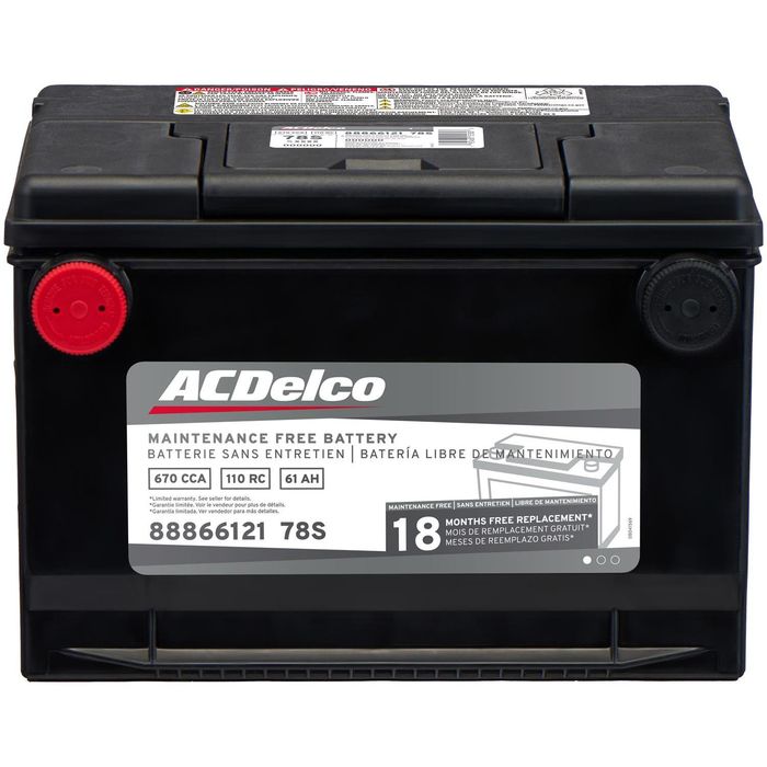 ACDelco Advantage Battery BCI Group Size 78 670 CCA 78S