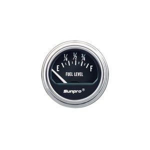 Sunpro CP7950 Electrical Fuel Level Gauge Black Dial
