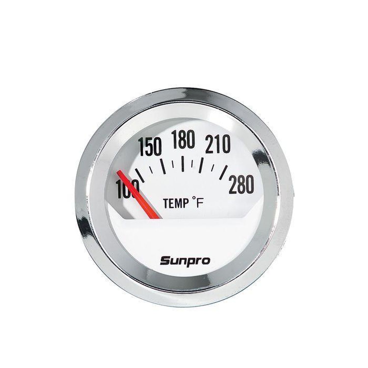 Sunpro White 2in Electrical Water and Oil Temperature Gauge