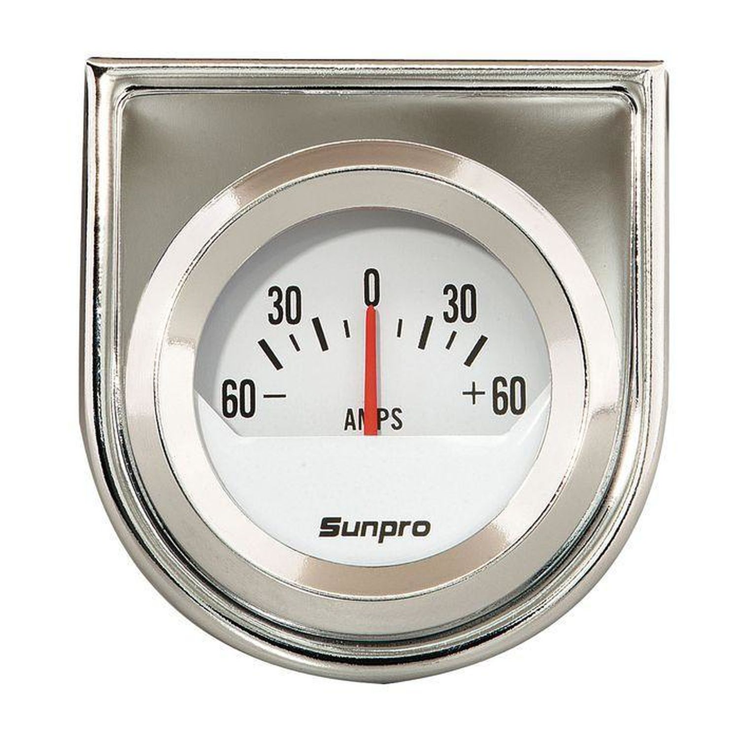 Sunpro White Styleline Ammeter Gauge