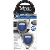 Refresh Your Car 09902 Dual Scent Gel Can 5 oz Midnight Black Ice Storm