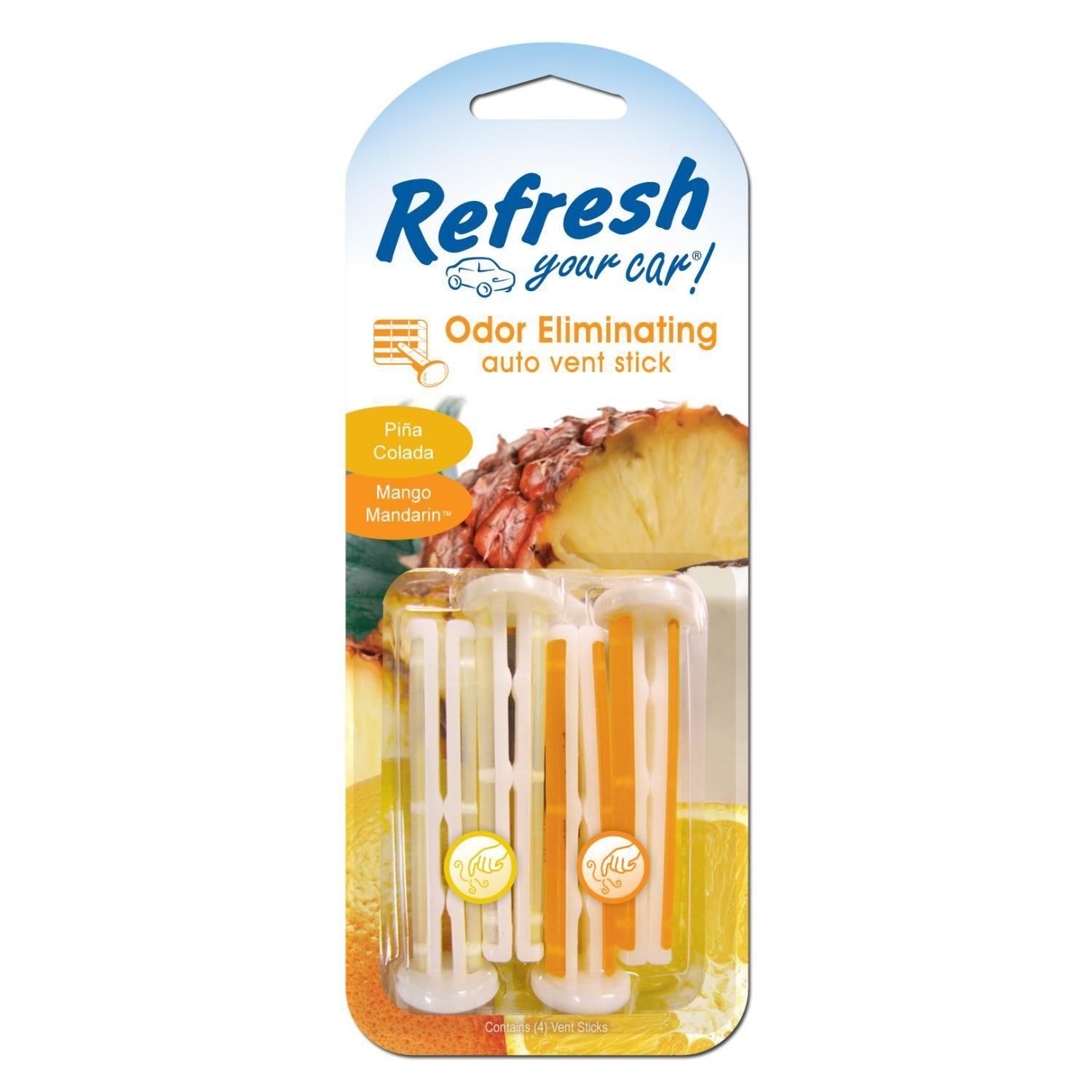 Refresh Your Car Pina Colada & Mango Mandarin Scent Air Freshener Vent