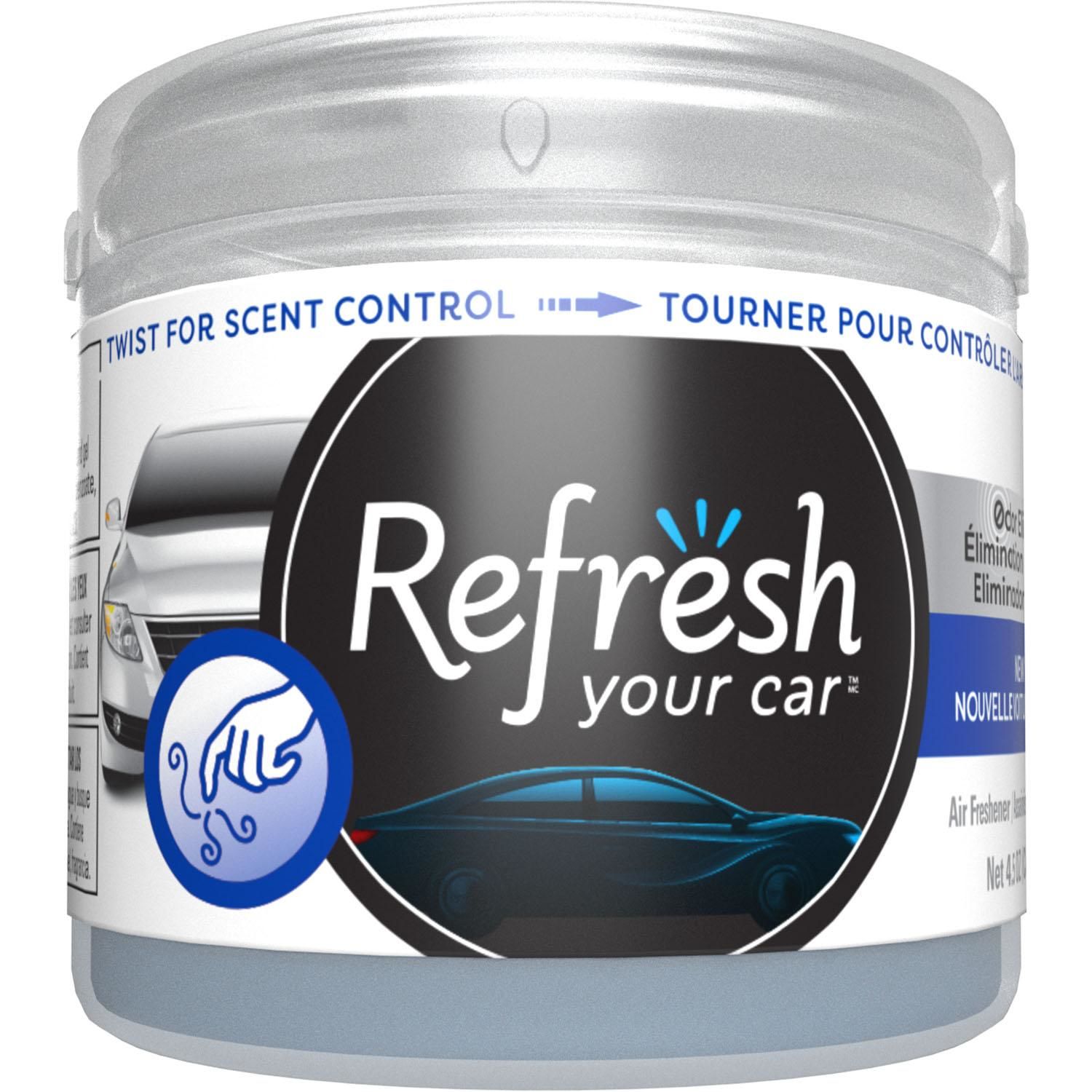 Refresh Your Car New Car Scent Air Freshener Gel Can 4.5oz
