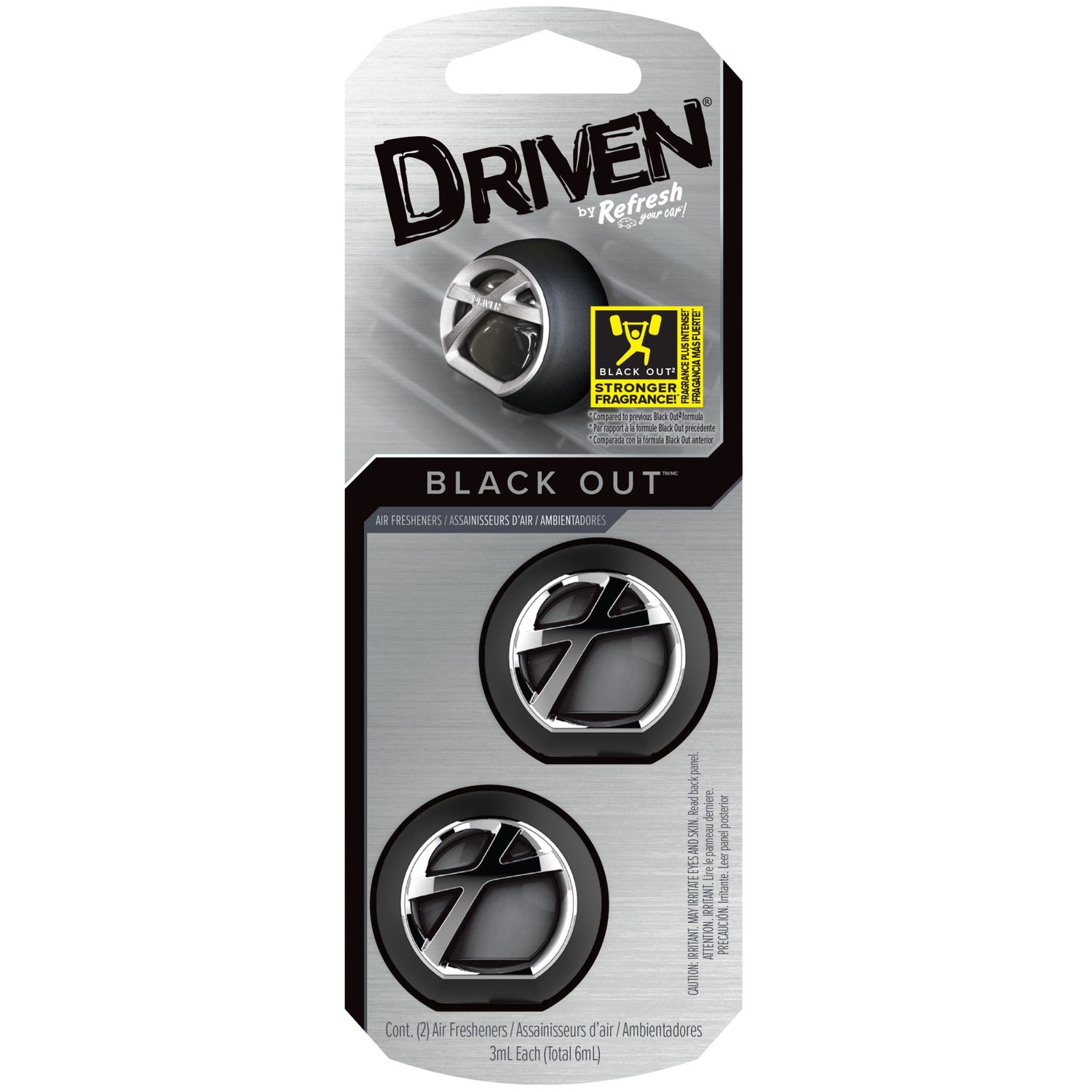 Driven Vent Air Freshener Black Out Scent 2 Piece