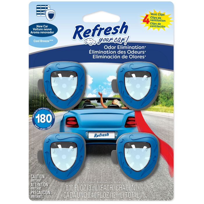  Refresh Car Air Freshener Vent Clip and Mini Car Oil