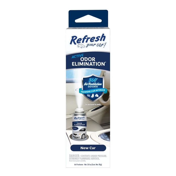  Refresh Your Car! Car Air Freshener, Odor Eliminator, Scented  Gel Can, New Car Scent, 2.5 Oz : Automotive