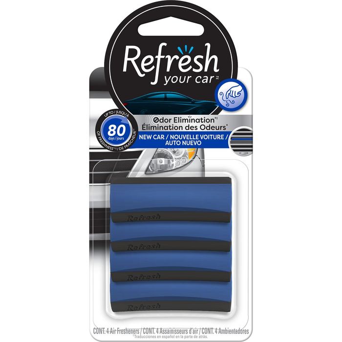 Refresh Your Car Vent Wrap New Car Scent 4 Pack