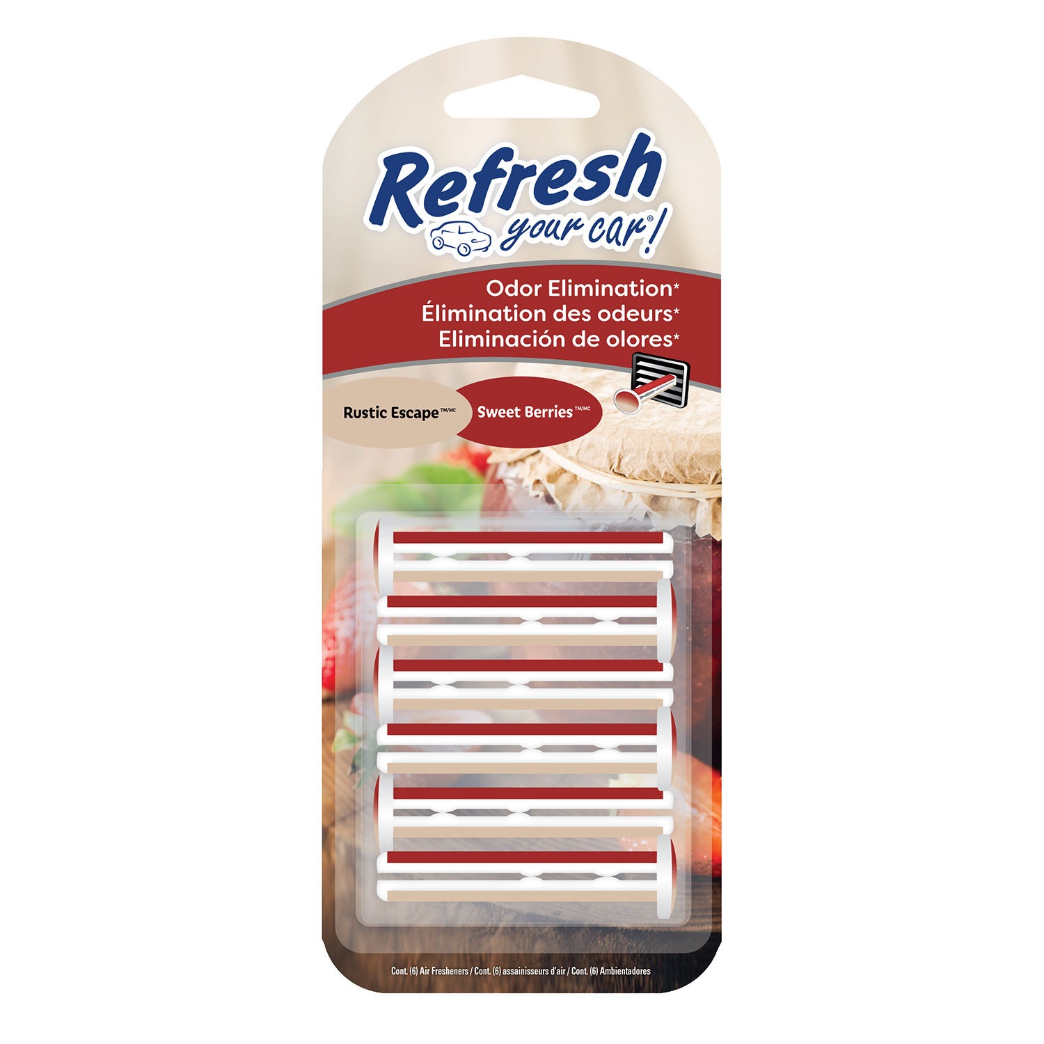 Refresh Your Car Refined Night Scent Vent Clip Air Freshener 6 Pack