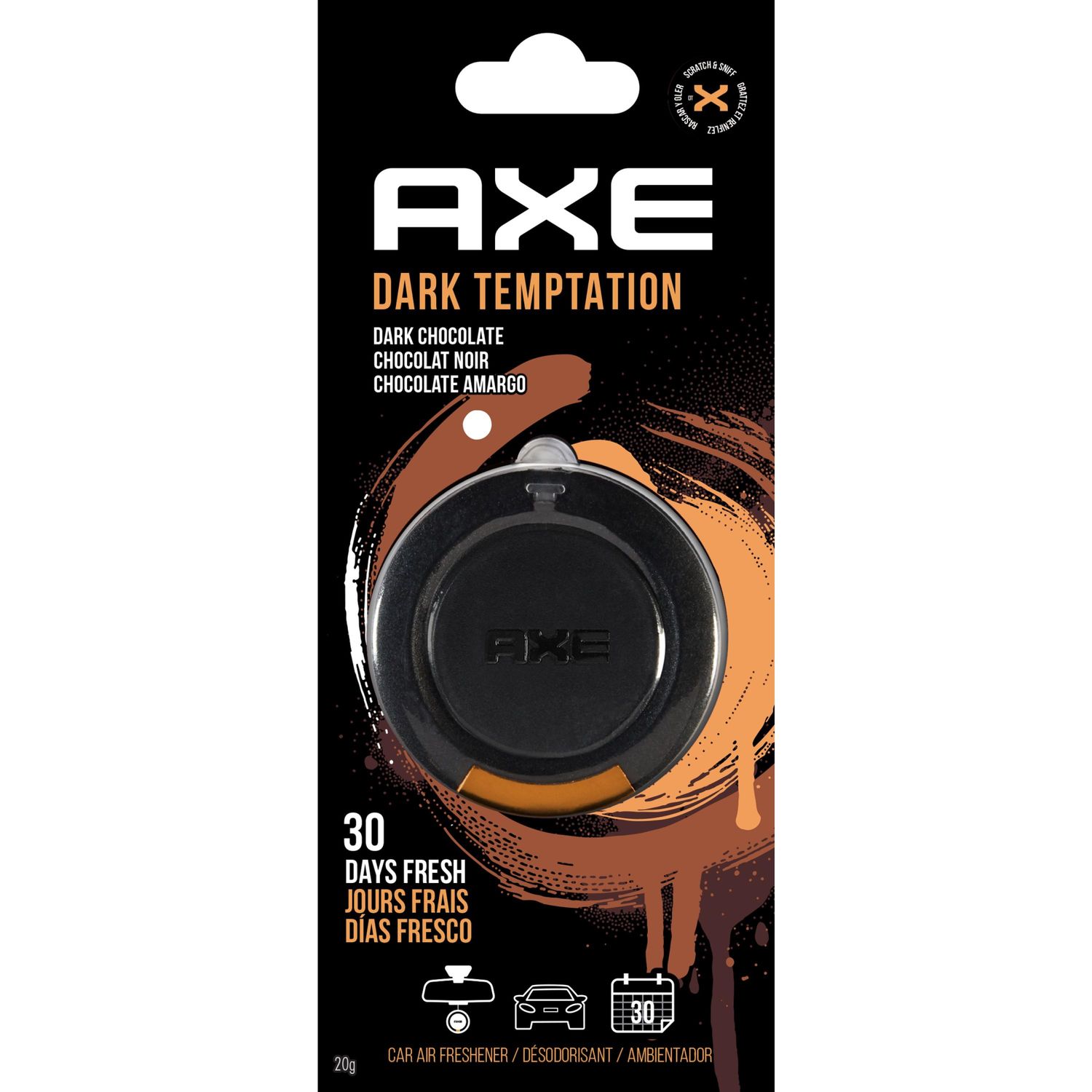 Axe Auto Air Fresheners Temptation Scent Hanging Air Freshener