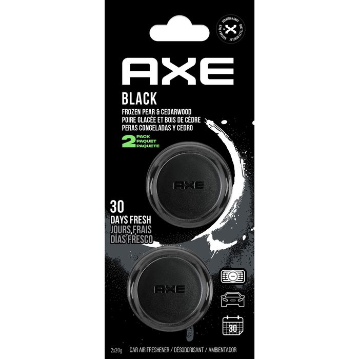 Axe Auto Air Fresheners Axe Black Vent Clip 2 Pack