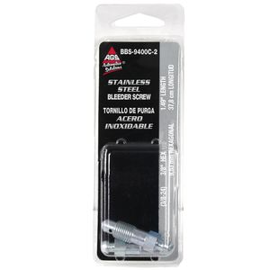 AGS 3/8in -24 Stainless Steel Bleeder Screw for Ford Focus