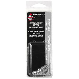 AGS 3/8in - 24 Stainless Steel Bleeder Screw for Ford Focus