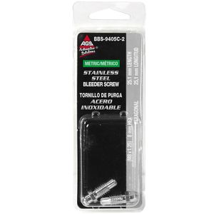 AGS M8 x 1 1/4in Stainless Steel Bleeder Screw for Ford Focus