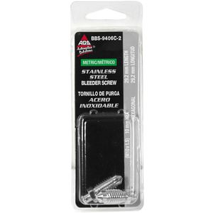 AGS M10 x 1 1/2in Stainless Steel Bleeder Screw for Ford Focus