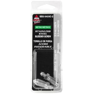 AGS BBS-9409C-2 M10 X 1in Stainless Steel Bleeder Screw