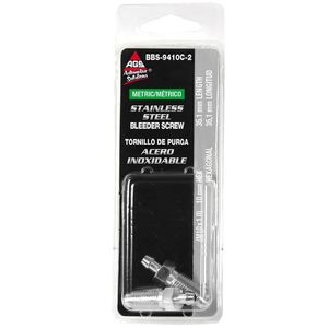 AGS M10 x 1in Stainless Steel Bleeder Screw for Ford Focus