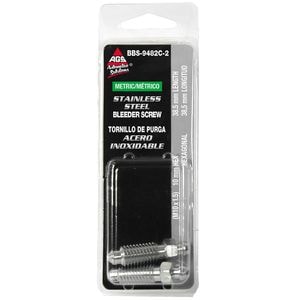 AGS M10 x 1 1/2in Stainless Steel Bleeder Screw for Ford Focus