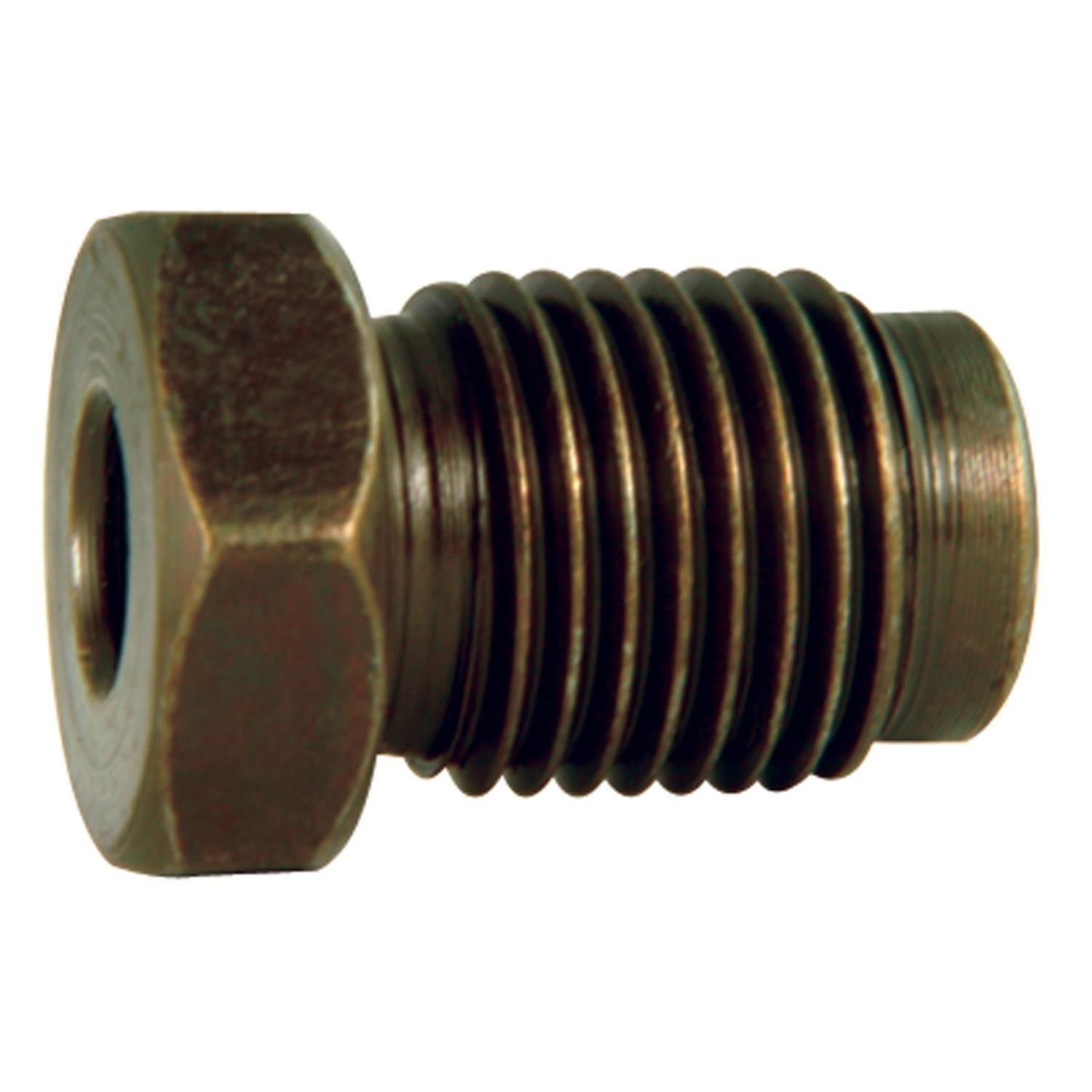 AGS BLFX39 Brass M10 X 1in Tube Nut Fitting 100 Piece