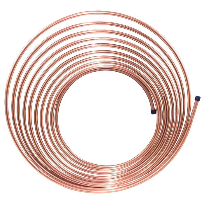 AGS NiCopp 3/16in X 50ft Nickel - Copper Brake Line Tubing Coil