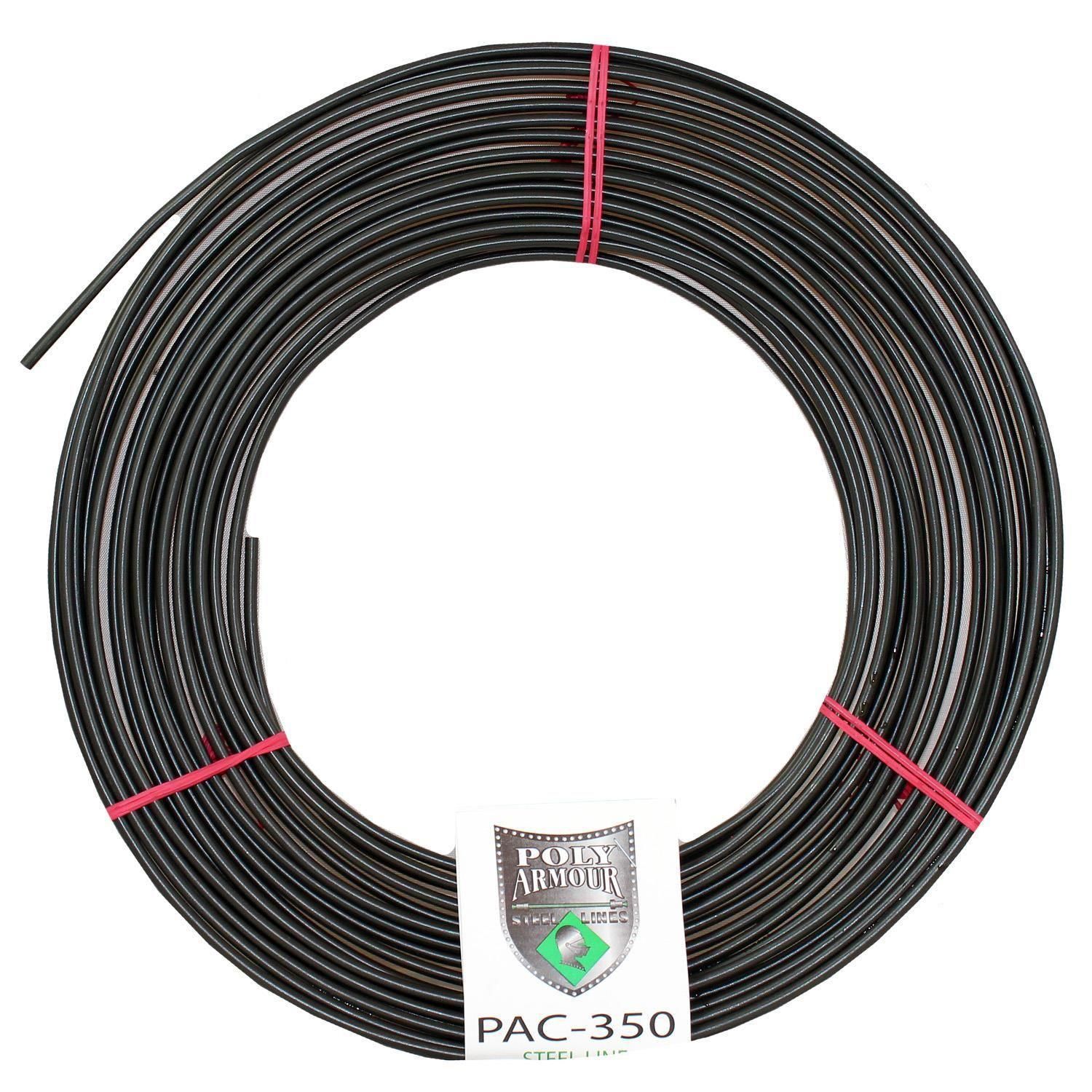 AGS 3/16in X 50ft Poly Armour PVF Steel Brake Line Tubing Coil
