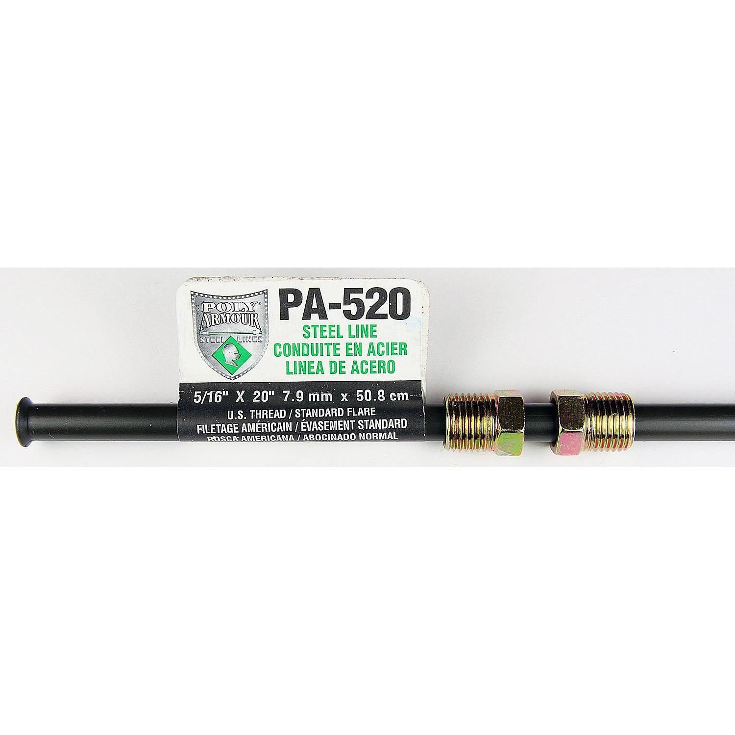 AGS Poly Armour 5/16in x 20in PVF Brake, Fuel and Transmission Line