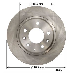 Duralast Brake Rotor 31325