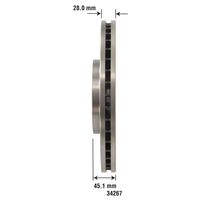 Duralast Brake Rotor 34267 for Saab 93